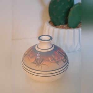 New West Pottery Hand Painted Ceramic Vase